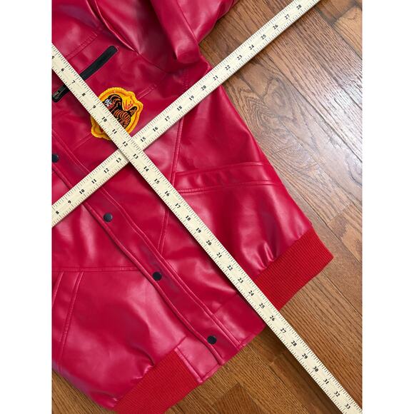 Cobra Kai- Karate Kid- Lawrence Red Faux Leather Jacket- Men's Size Small- EUC - Picture 4 of 5